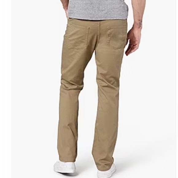 Dockers Jean Cut Khaki All Seasons Tech Mens Straight Fit Flat Front Pant 34X30 - Picture 3 of 7